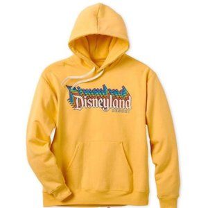 Yellow Retro Disneyland Resort Hoodie for Adults